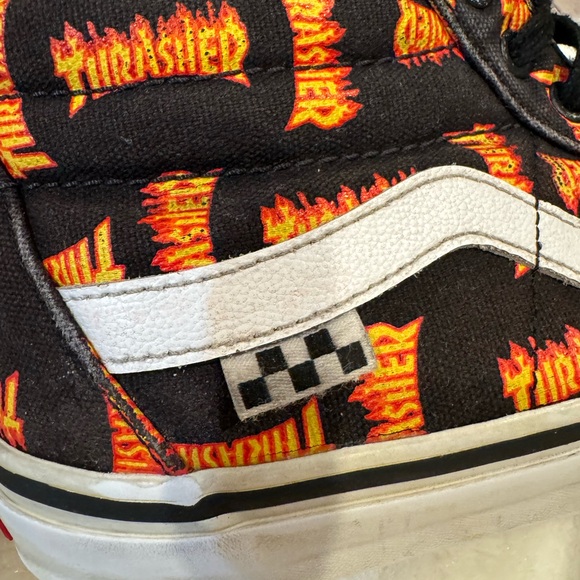 Mens 7.5 Thrasher Vans hi top Sk8 laces up - Picture 5 of 9